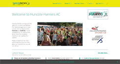 Desktop Screenshot of huncoteharriersac.co.uk