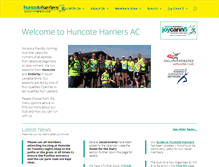 Tablet Screenshot of huncoteharriersac.co.uk